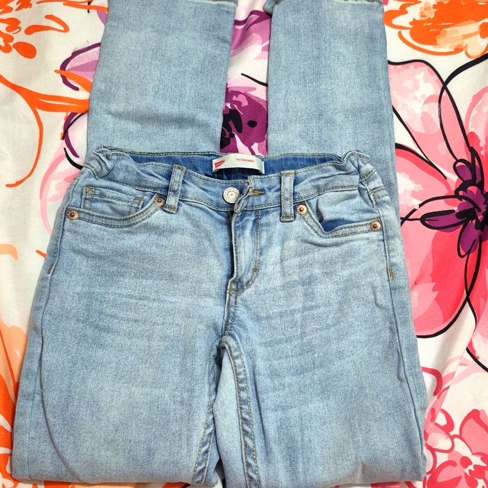 Girl's Denim Levi's 711 Skinny Jeans Size 10 Slim
